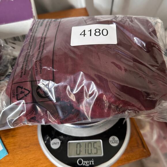 California Moonrise wine red satin bell sleeve romper plunging v neckline Medium - Picture 7 of 7